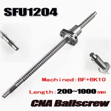 SFU1204 свернутый шариковый винт C7 с 1204 фланцем одинарная шариковая гайка для BK/BF10 конец механической обработки CNC части RM1204