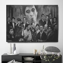 

Scarface Figures painting movie poster no frame Canvas painting Pictures HD Print Wall Art decoration fabric poster