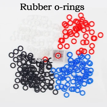 

140pcs/lot white red black blue Rubber O-Ring switch Dampers keycap mechanical keyboard orings cherry mx o rings