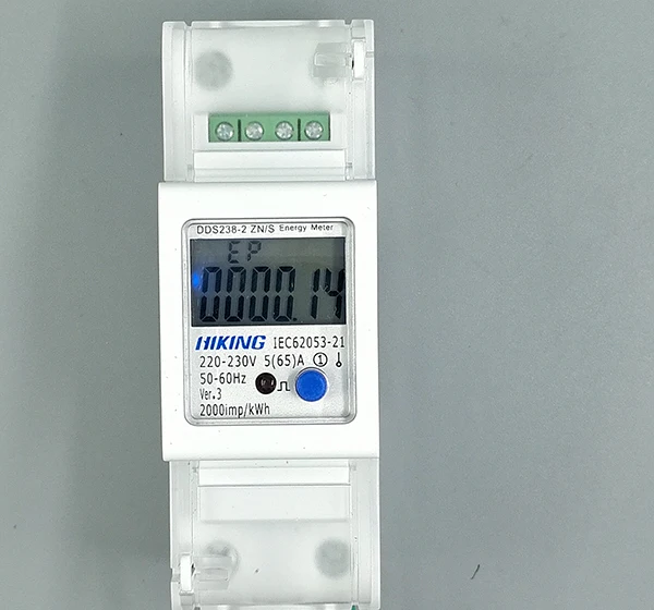 5(65) 220 в 230 В 50 Гц 60 Гц Напряжение тока DDS238-2 ZN/S однофазный din-рейку кВт-ч Ватт час счетчик энергии с RS485 MODBUS-RUT