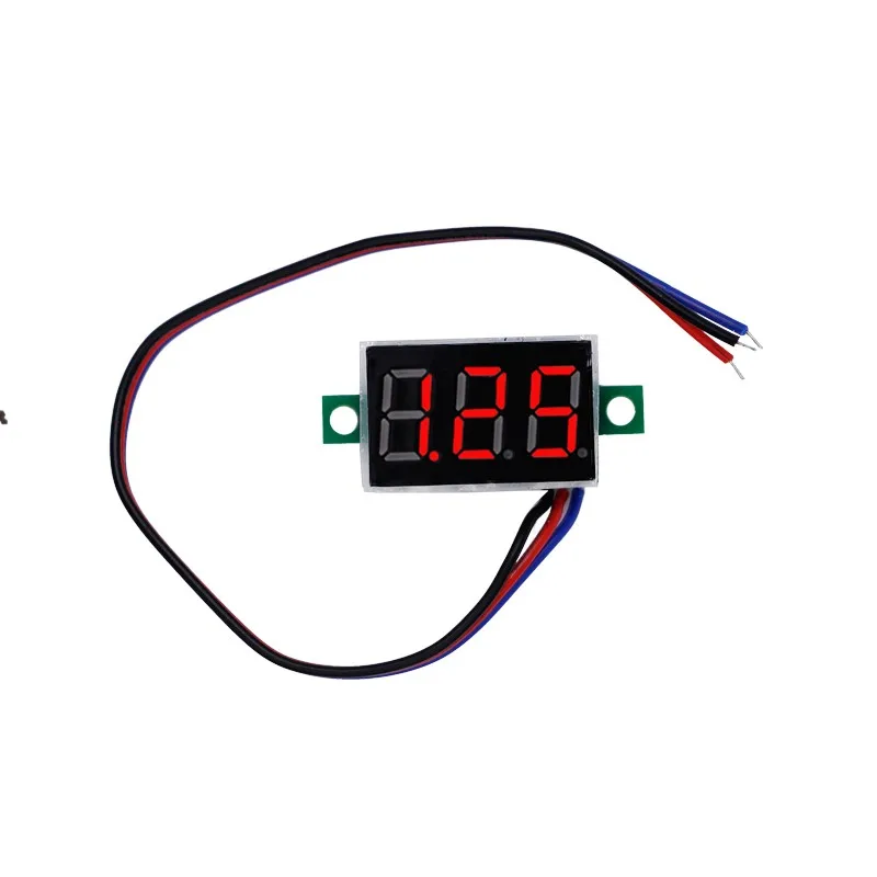 0,3" цифровой Красный светодиодный вольтметр, вольтметр, калибр напряжения для домашнего использования, панель инструментов, измеритель DC0-100V скидка 42
