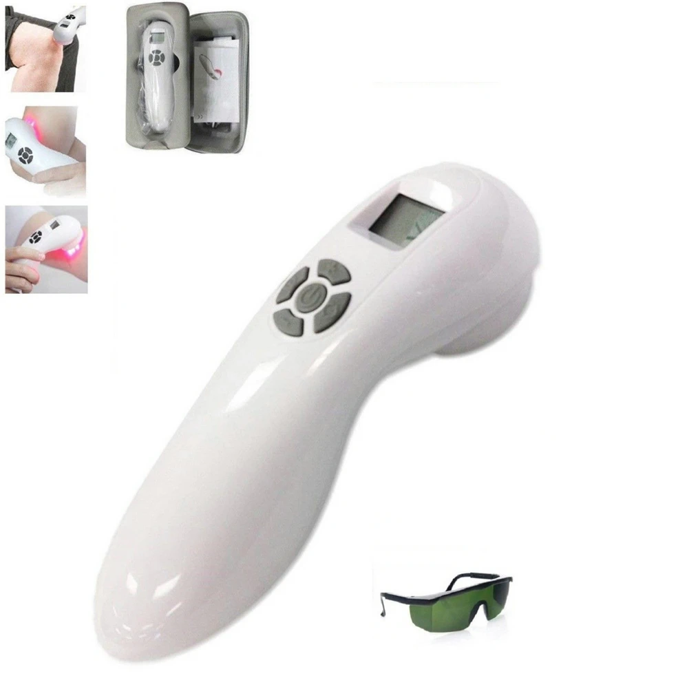 

LLLT Home Use Portable Body Pain Relief Soft Cold Laser Therapy Phototherapy Device with Goggles
