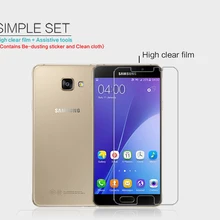 Nillkin супер прозрачный, с защитой от отпечатков пальцев Экран Защитная пленка для samsung A7100/A710F/A7() защитная пленка HD защитная пленка