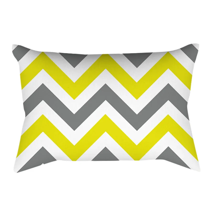 

Yellow Rectangle Home Decor Cushion Cover 30X50cm 1pc Geometric Decorative Cushion Cover Throw Pillow Cases 30X50cm 0425#30