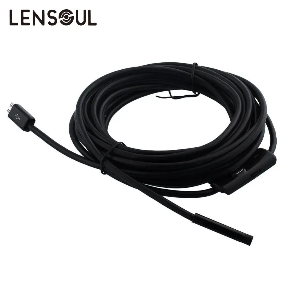 Lensoul 2 м/5 м 5 мм 6LED Android эндоскоп Водонепроницаемый Змея бороскоп инспекции мини видео микро камера