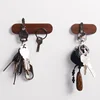 Wood Key Holder Wall Key Storage Organizer Strong Magnetic Key Rack Hanger Key Ring Hooks Clerk Housekeeper on the wall ► Photo 2/6