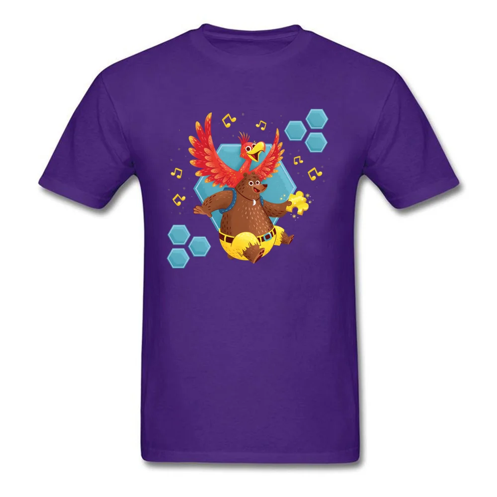 Fitted bird and bear 64 9171 Short Sleeve T-shirts Summer/Autumn O-Neck Cotton Fabric Tops T Shirt for Men Sweatshirts Crazy bird and bear 64 9171 purple