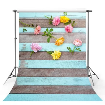 

7x5ft background backdrop Vinyl Wood Flower Photo Backdrops for Photography Newborn Baby Backgrounds for Photography studio