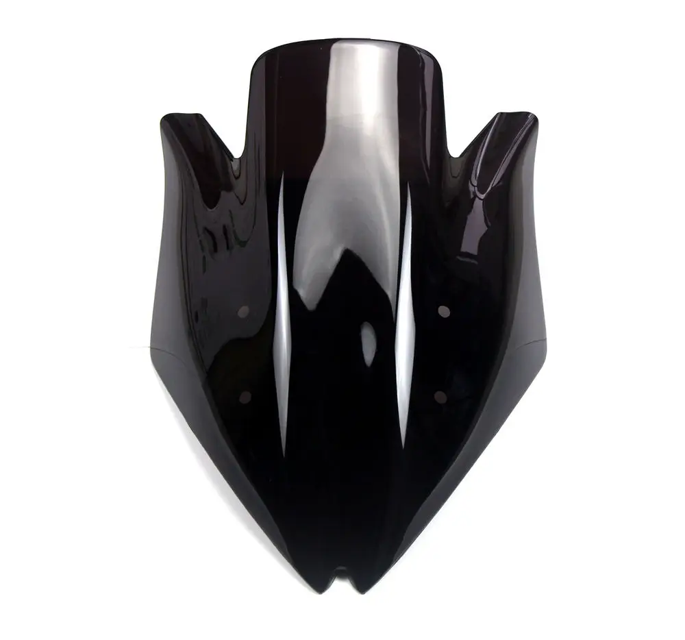 Motorcycle Parts Black ABS Plastics Double Bubble Windshield For