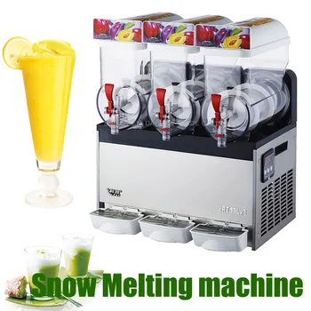 

1pc 110V/220V Snow Melting machine/Three Tank Slush Machine/Cold Drink Maker/Smoothies Granita Machine/Sand ice machine