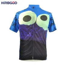 HIRBGOD 2016 summer mens cartoon ride bike eat cookie bicycle maillot cycling clothes sport dh tops wicking jersey china,NM049