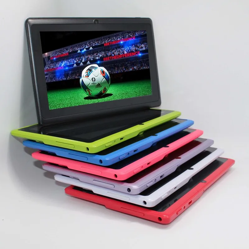Quad Core 7 inch tablet pc A33 Q88 III 7 Colors Android 4.4 allwinner RAM 512M ROM 4GB best gift pc
