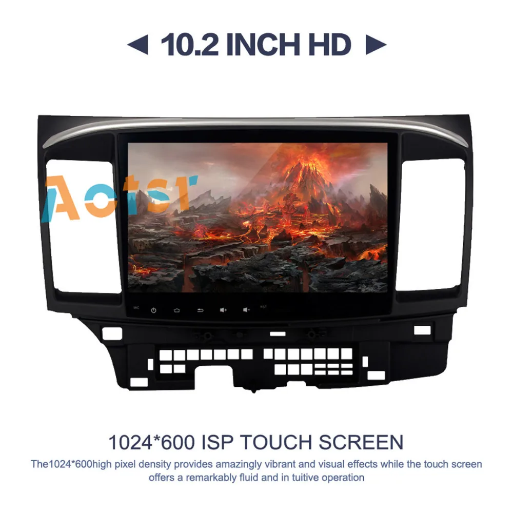 Высокое качество Android 8 0 магнитофон автомобильный DVD GPS для MITSUBISHI LANCER 2007 2017