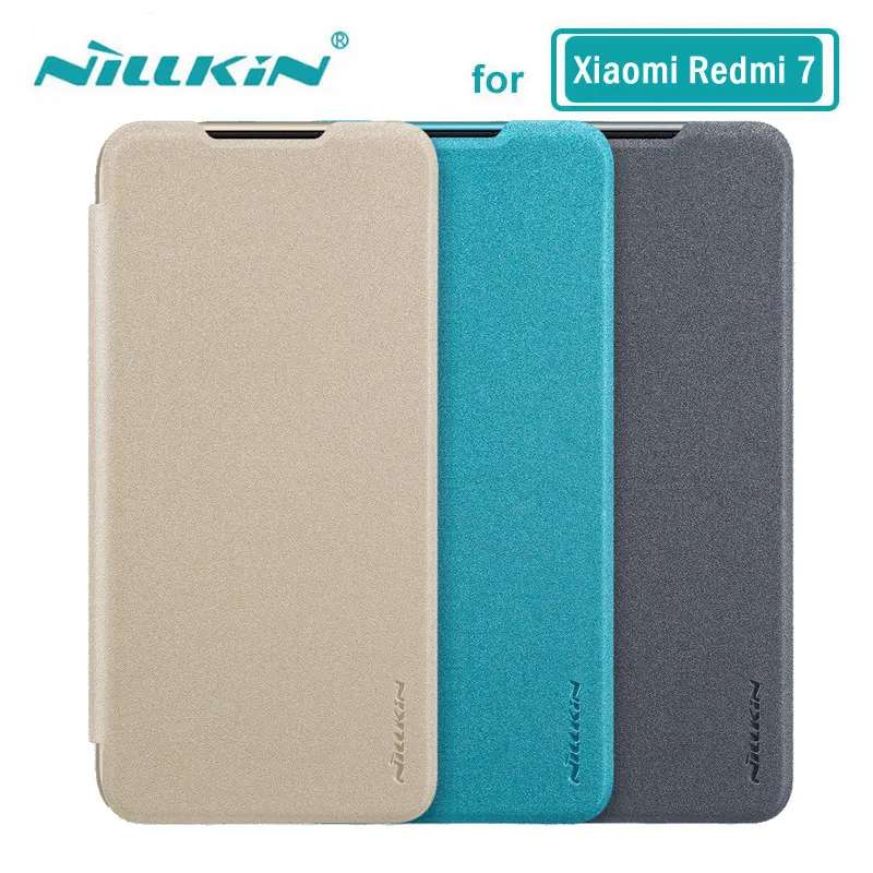 

Flip Case For Xiaomi Redmi 7 Nillkin Sparkle Series PU Leather Cover Xiaomi Redmi 7 Case 6.26''