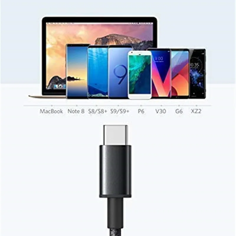 Тип usb C кабель для Cubot Max 2X19 A5 Quest Мощность Примечание плюс razer телефон 2 USB-C мобильный телефон для быстрой зарядки Тип-C