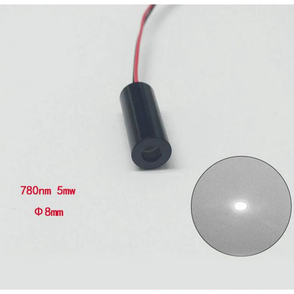 Инфракрасный точечный Лазер 780нм 5 мВт низкая мощность лазерный модуль инфракрасный лазерный модуль датчик лазер