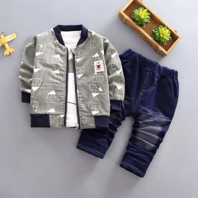 

BibiCola boys spring autumn clothing sets children sport costume boy fashion kids tracksuit sets casual formal gentleman outfits