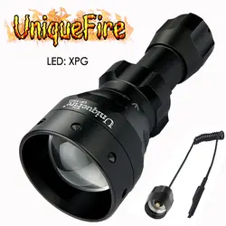 UniqueFire UF-1503 T50 мини-фонарик XPG черный Цвет светодиодный фонарик With18650 Батарея (черный) + крысиный хвост