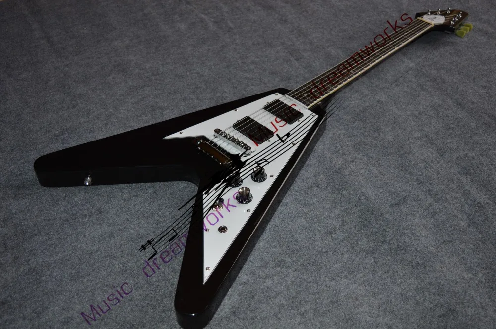 Trung quốc firehawk OEM LP tùy electric guitar vận chuyển miễn phí fly guitar Phong Cách của EMG đón Các màu sắc có thể thay đổi