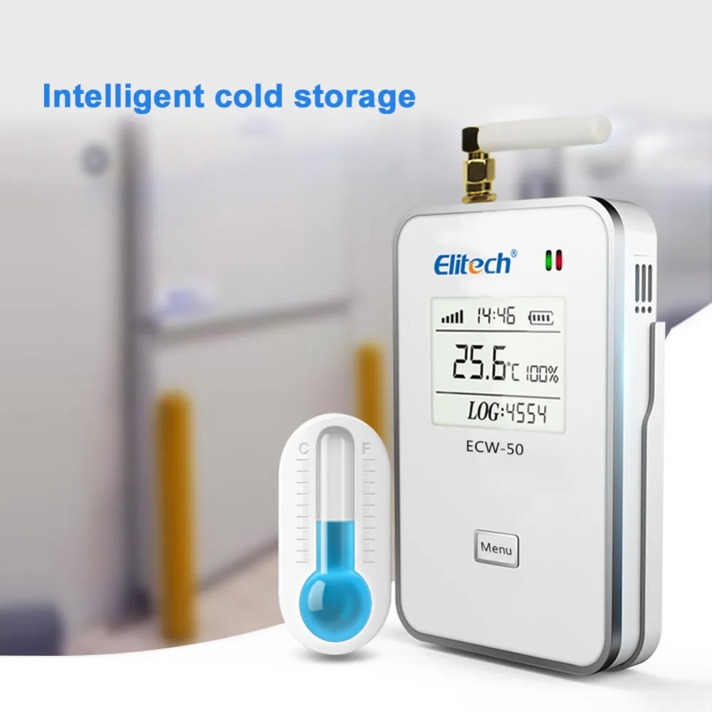 

New Digital ECW-50 Temperature and Humidity Recorder Networked Data for Cold Storage, Breeding Incubator, Warehouse, Laboratory