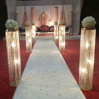 

tall and large candle holder wedding pillar, wedding walkway stand, walkway pillar for wedding stage