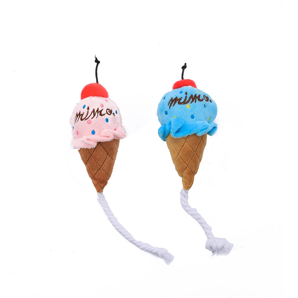 Hot Sale 2 Color Creative Funny Dog Toy Puppy Plush Squeak
