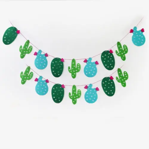cactus birthday felt garlands