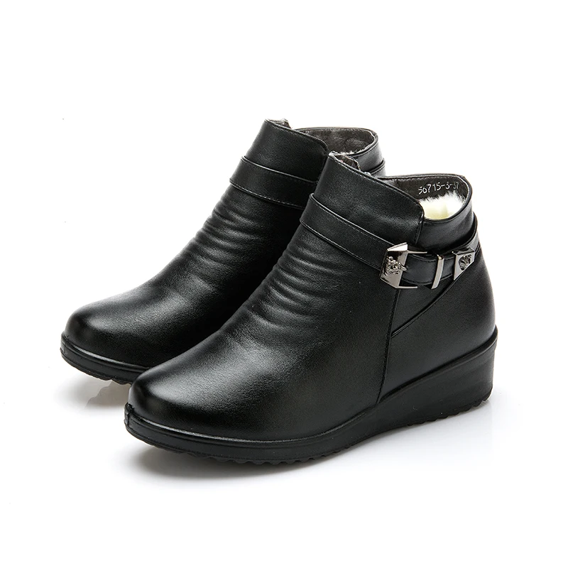 CEYANEAOWinter/Модная женская обувь Женские ботильоны из натуральной кожи на плоской