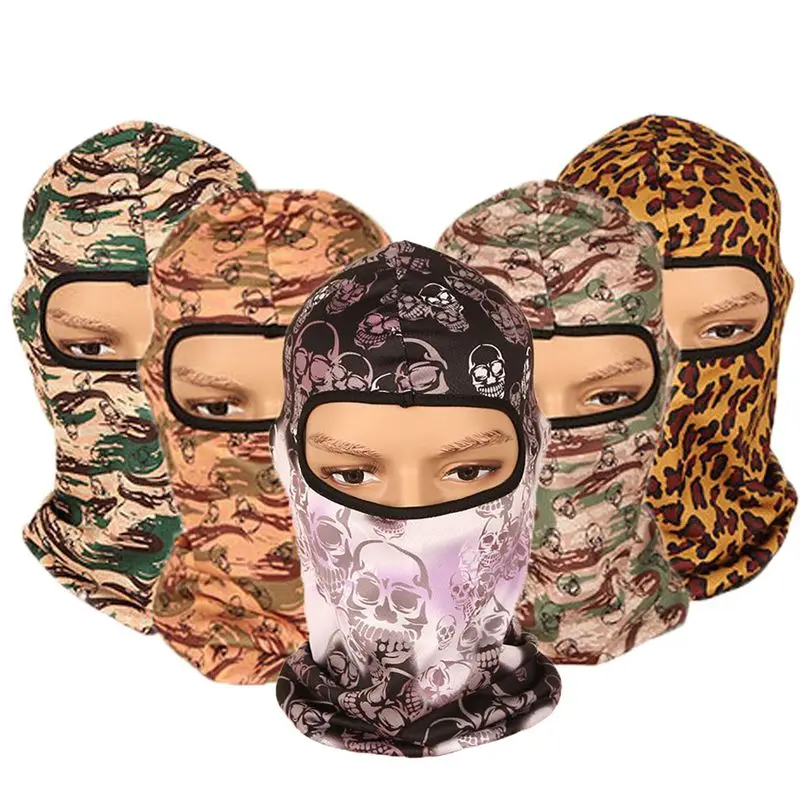 

Balaclava Motorcycle Full Face Mask Camouflage printed Hats Helmet Windproof Airsoft Paintball Snowboard Cycling Ski Halloween