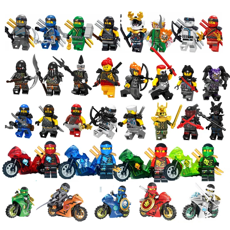 

NINJA Heroes Building Blocks Kai Jay Cole Zane Nya Lloyd Compatible LegoINGlys NinjagoING Sets Minifigured Toys for children