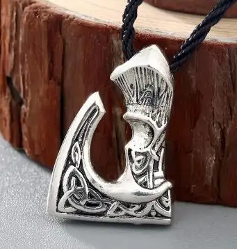 Мужское ожерелье с топором Тора Викинга, женское серебряное Коловрат, славянские амулеты, молот Тора, крутящий момент, Мужская подвеска, ожерелье, ювелирное изделие для мужчин - Окраска металла: Silver