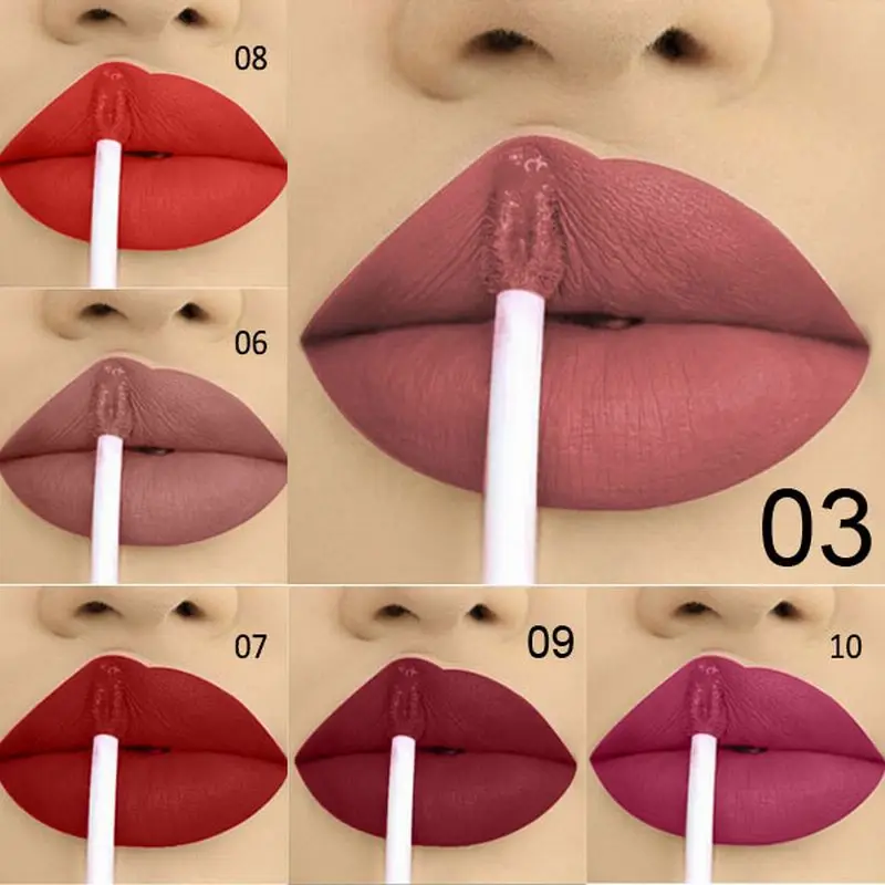 

Matte Lip GlossHigh color Stay away from lipstick for a long time Nourishing lipstick Waterproof and non-decoloring cosmetics