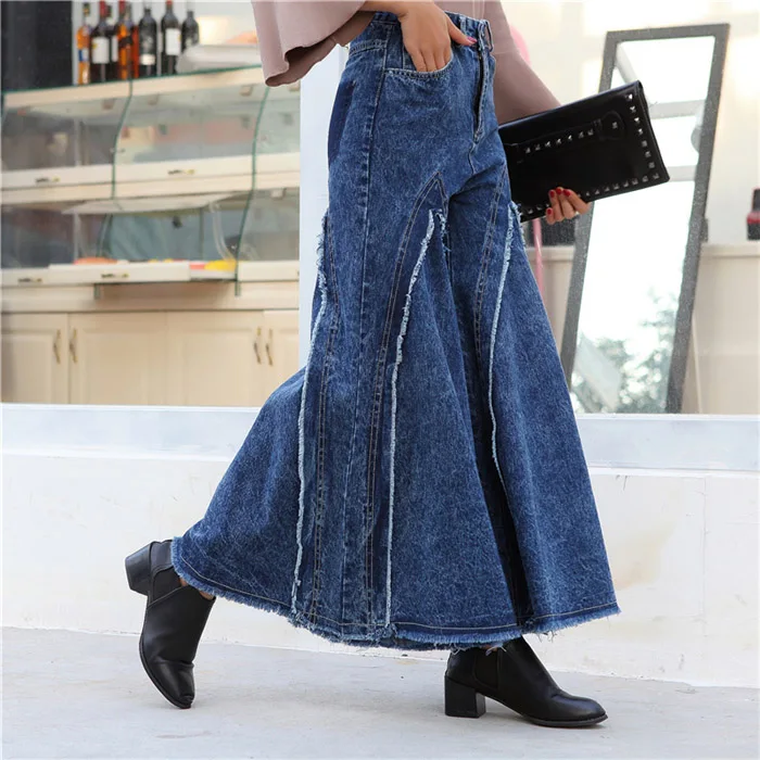denim wide leg pants 09