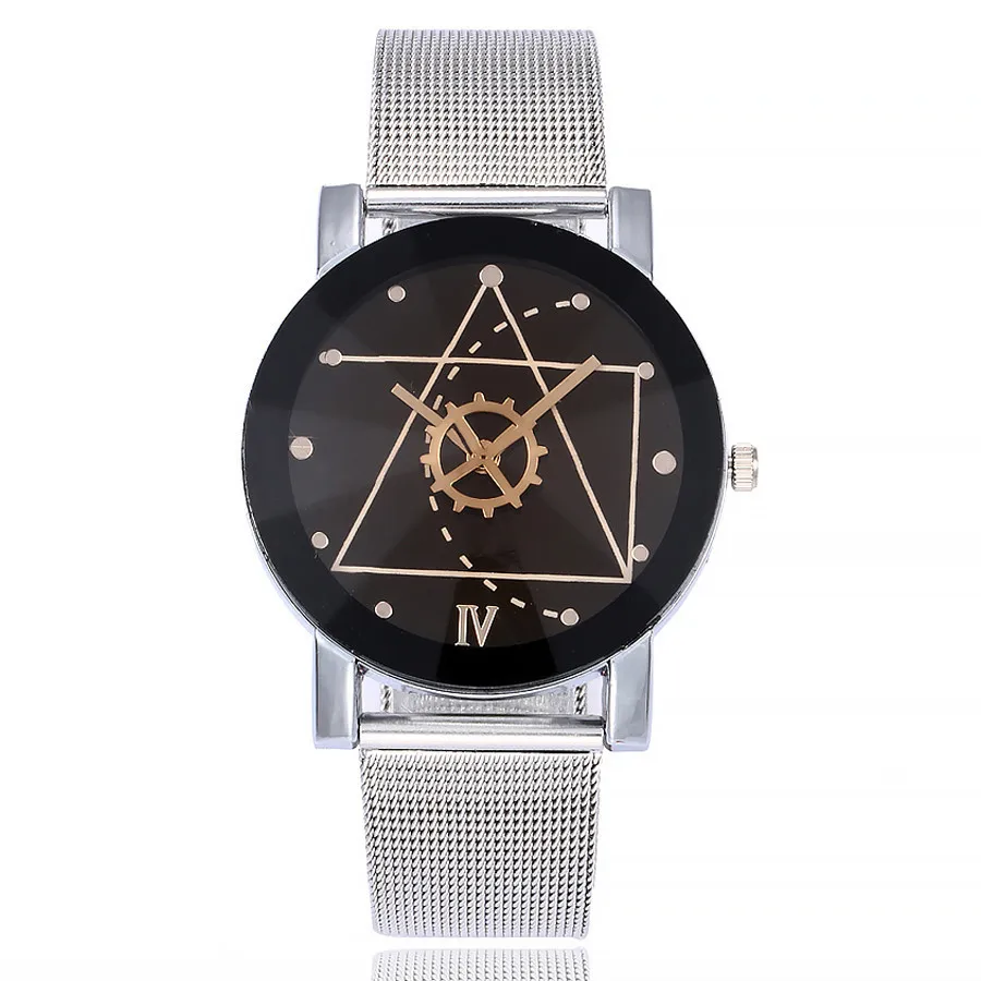 

Ladies Men Women Watch Couple Watch Geometric Gear Dial Casual Quartz Wristwatch dames horloge relojes de mujer relojes mujer