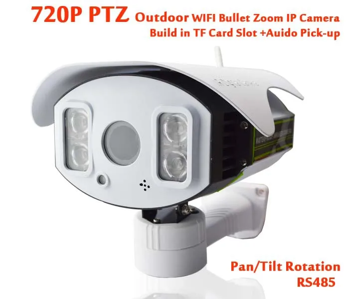 Wireless 720p CCTV PTZ Camera 1mp 4X Zoom Outdoor Led Array infrared