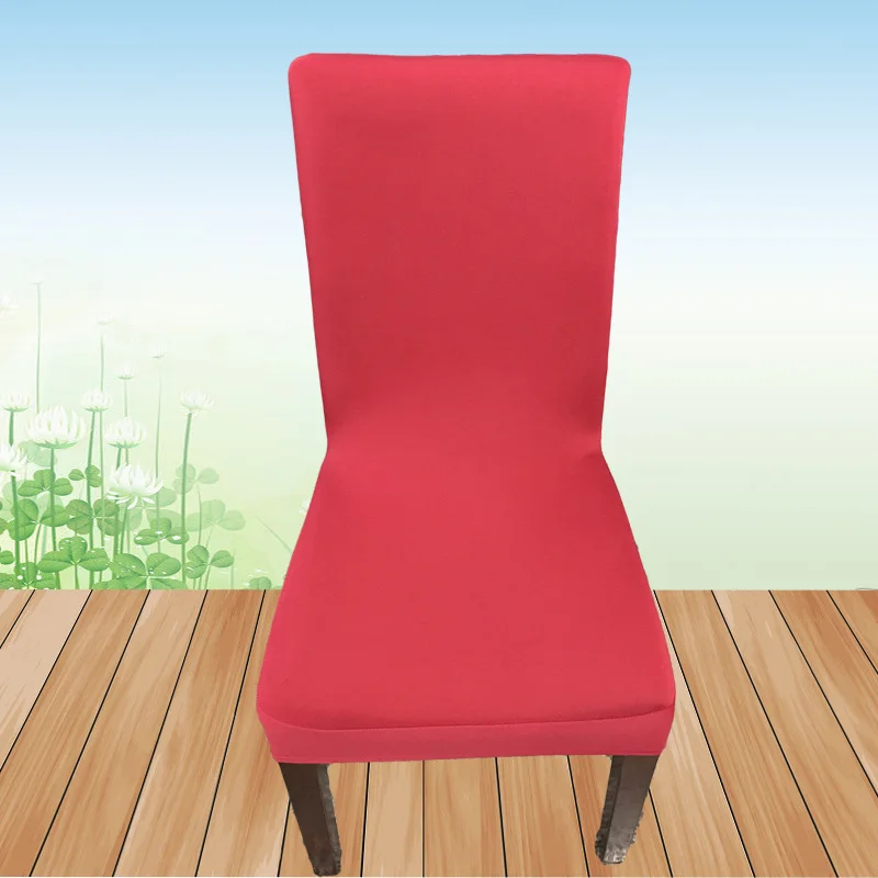 

Pure color stretch seat covers conjoined office family hotel wedding half-cut half-wrapped chairs simple seat hotel Shortfall