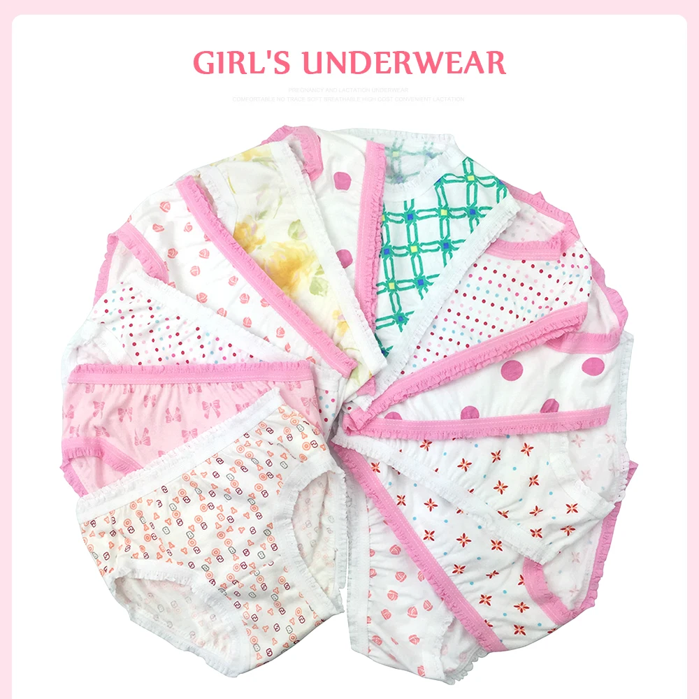 6Pcs/Lot Cotton Baby Girls Briefs Teenage Panties for Girls Kids Briefs Shorts Girls Underwear Children Underpants Clothes