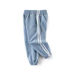 От 1 до 8 лет Детские штаны для мальчиков детская одежда для девочек Одежда для малышей упругие талии спортивные брюки для детей возрастом 2