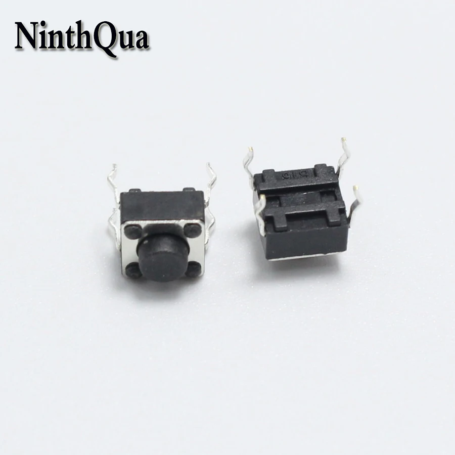 

50pcs 6*6*5mm SMT 4pin Tactile Tact Mini Push Button Switch 6x6x5mm 4p Vertical Micro Switch for MP3 Toy cet