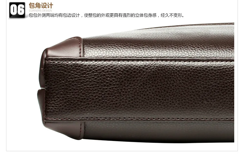 Известный бренд мужской портфель из искусственной кожи Портфели для ноутбуков Мужская Сумка Деловые сумки на плечо мужские сумки высокого