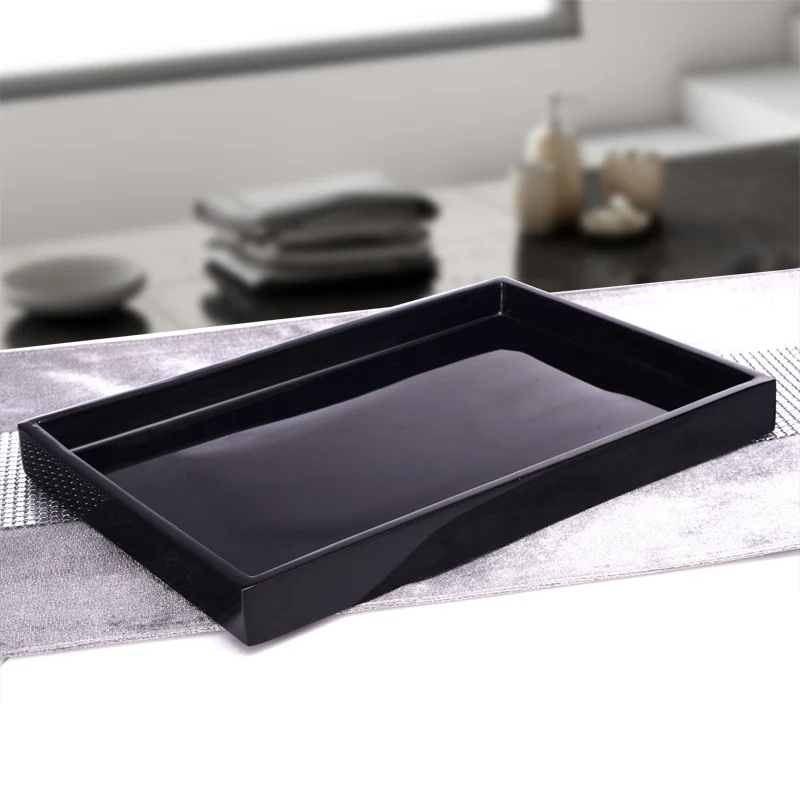 

Bathroom Set Toothbrush Holder The Tea Tray Table Plate Model Room Decoration Simple Rectangular Desktop Storage Cup Ornaments