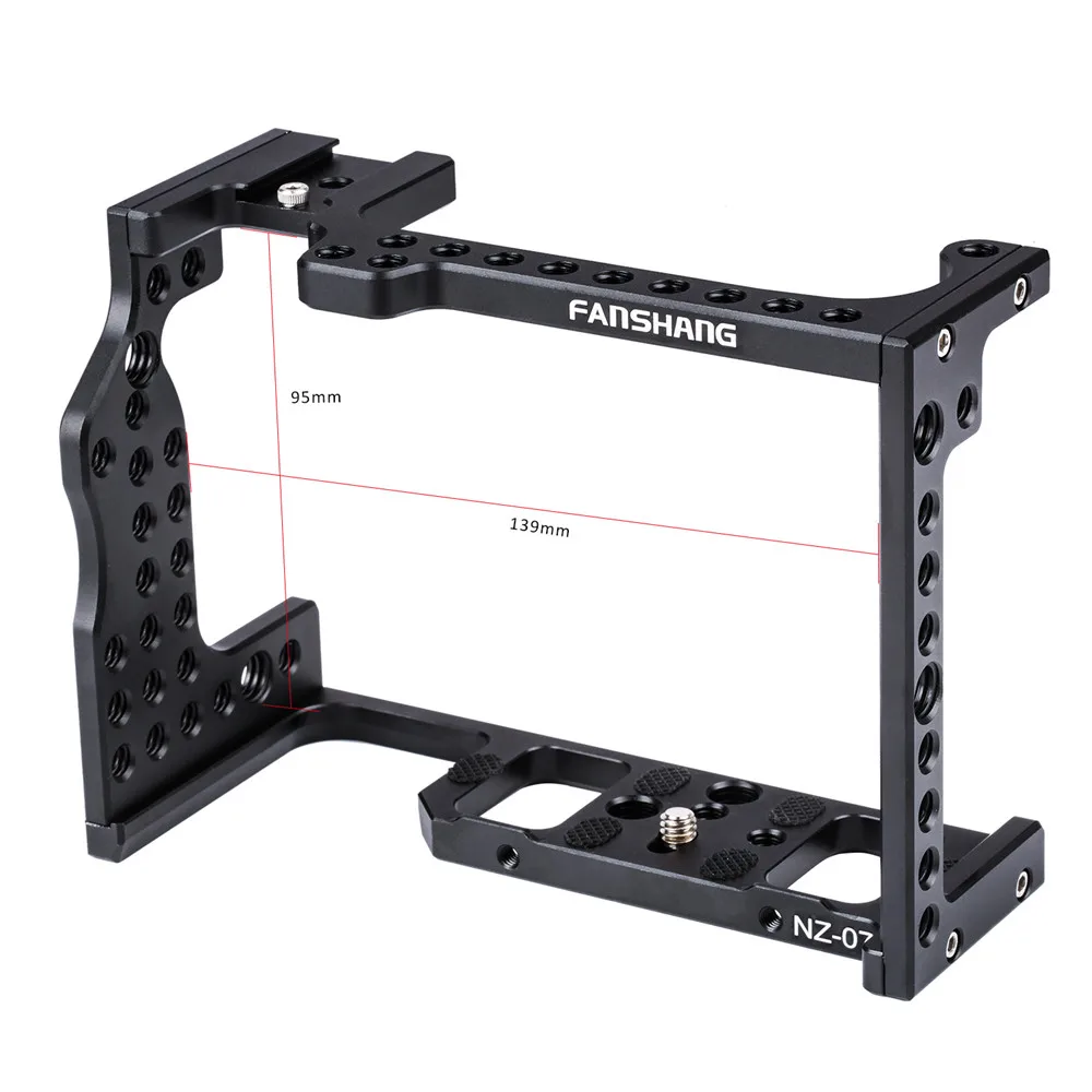 Aluminum Camera Cage Rig Handle Film Movie Arm support bracket Stabilizer for nikon z z6 z7 video Microphone Monitor