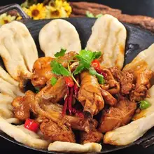 Китайские традиционные ручной работы без покрытия Двойные Уши чугуна дома кастрюли утолщенной круглым дном стикер горшок ВОК 30-40 см