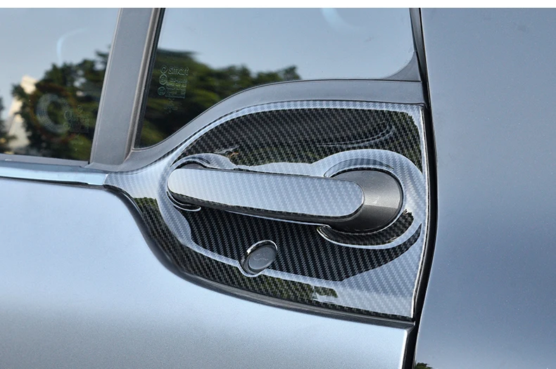 Для Smart Fortwo декоративные дверные ручки наружная дверная чаша декоративная полоса наклейка из нержавеющей стали 3D аксессуары для стайлинга автомобилей