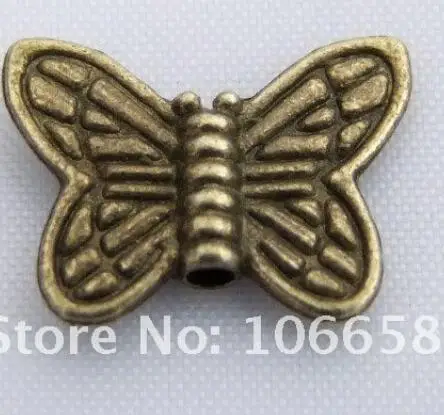 33 шт. 15x11 мм антикварные бронзовые металлические подвески металлические бабочки бисер DIY ювелирные аксессуары JP-843 - Цвет: Antique bronze
