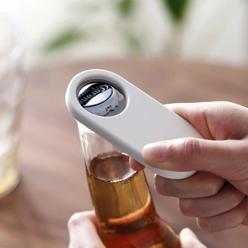 

Stainless steel beer bottle opener Fridge magnet Coke Juice Beverages magnetic opener bar accessories kitchen gadgets