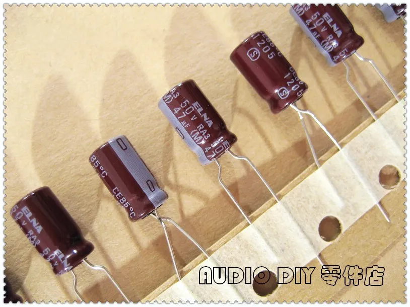 

10PCS/50PCS ELNA Brown RA3 Series 47uF 50V 50V47uf Audio Electrolytic Capacitor