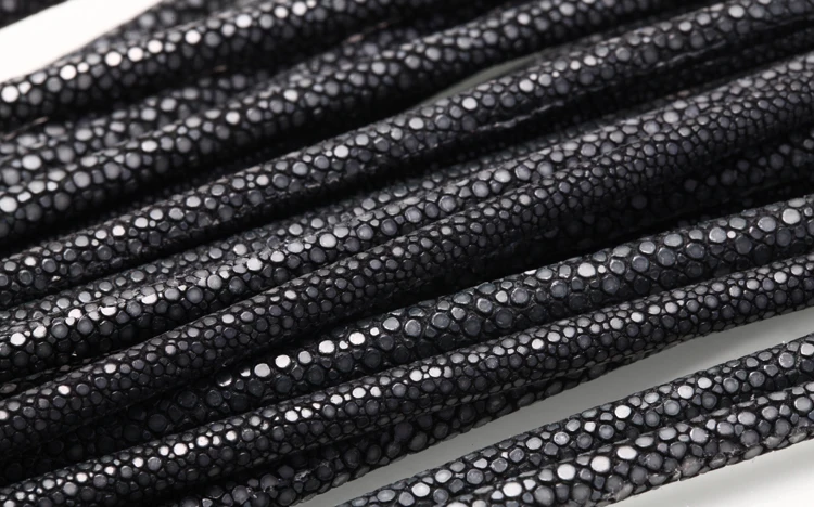 Натуральная кожа ската шнуры для изготовления ювелирных изделий 5 мм 21 см DIY браслеты ручной работы аксессуары ювелирные изделия для женщин и мужчин
