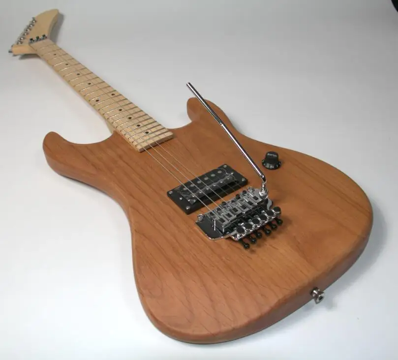 2018 Stock 5150 Electric Guitar Kits Unfinished Guitar Floyd Rose Bridge No Painting Assembled