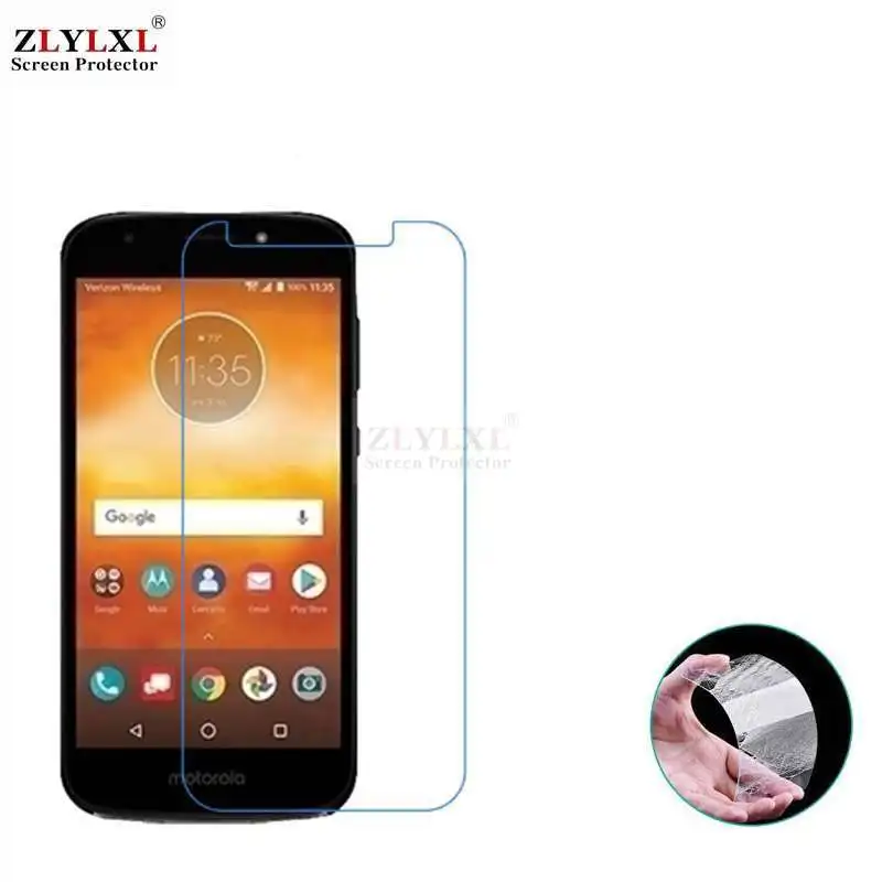 

Glass + case Transparent Dirt-resistant soft back case for Motorola moto E5 Play tempered glass screen protector